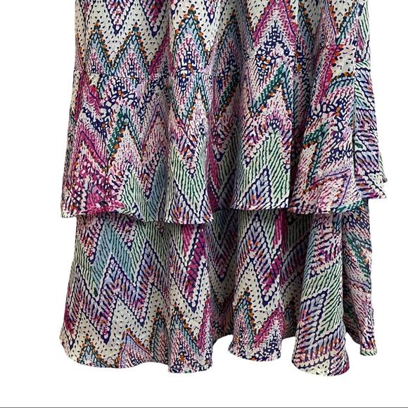 Sailor Abstract Modest Maxi Tiered Dress - Picture 7 of 9